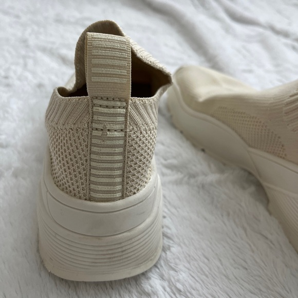H&M Cream/Beige Sock Slip-On Women's Sneakers - Picture 8 of 15
